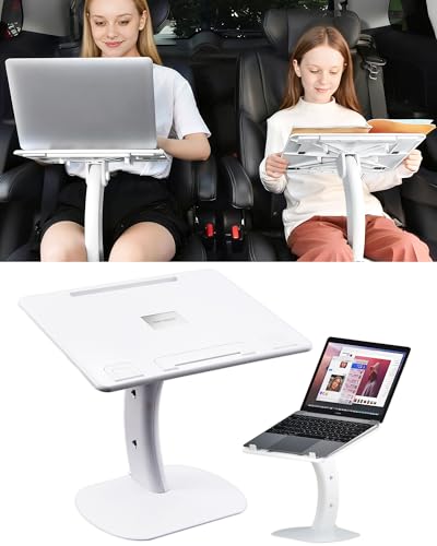Car Desk for Laptop Computer Tablet iPad iPhone Book for Driver Passenger Seat, Adjustable Portable Car Seat Tray Table Laptop Stand for Car Vehicle Camping Travel