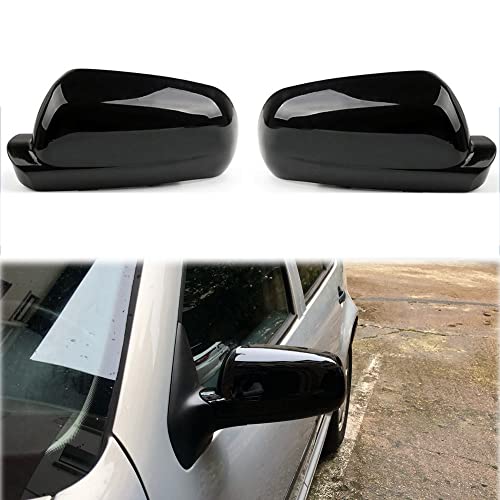 Rearview Mirror Covers For Vw Golf Mk4 Passat B5 1998-2005 Jetta 2001 2002 2003 2004 ABS Carbon Fiber Gloss Black