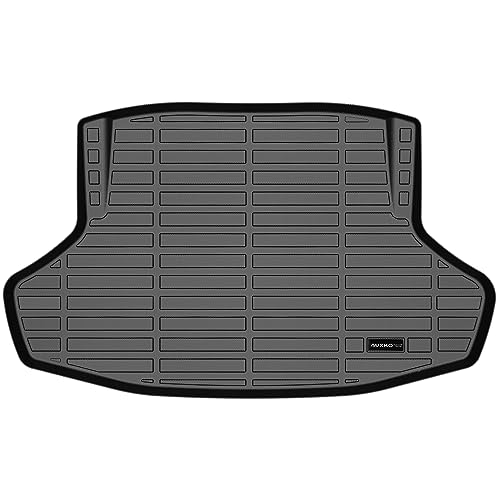 Auxko All Weather Cargo Liner Fit for Honda Civic Sedan(Not for Hatchback) 2022-2025 2026 TPE Rubber Liners Civic Accessories All Season Guard Odorless Anti-Slip Cargo Mat Black - size: civic sedan|2022-2026|cargo mat