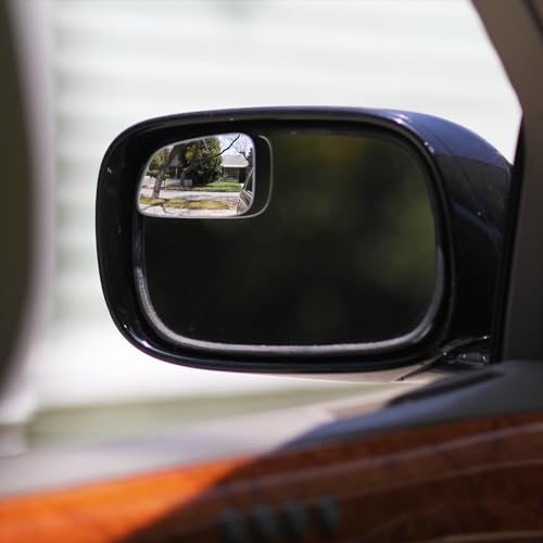 Blind Spot Mirrors for Cars - by Safe View Company - Change Lanes Confidently - Made from Real Convex Glass - Long Lasting - Easy Peel & Stick (Falcon), SVCBAME23 - size: Falcon