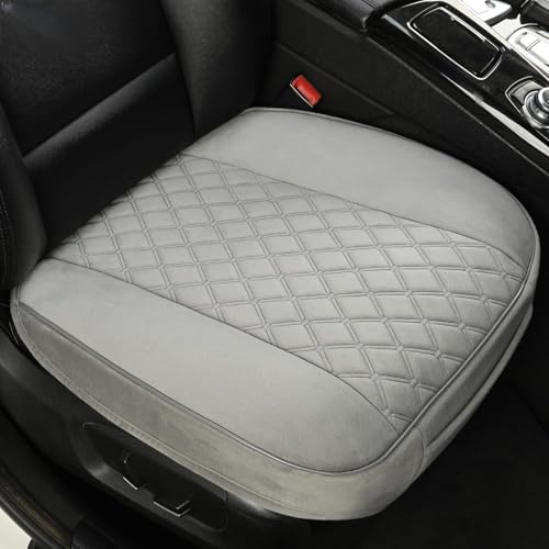 West Llama Front Car Seat Cover Protector, Comfortable Velvet Bottom Seat Cover Fits 95% of Vehicles,Cars,SUVs,Sedans,21.26 × 20.86 Inch(1PC-Gray) - color: gray, size: 1pc