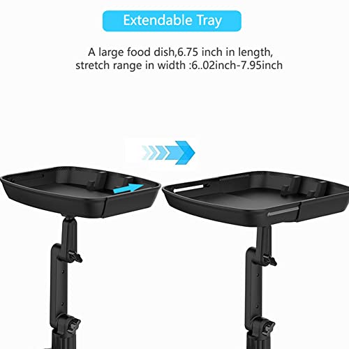 Cup Holder Tray Table, Car Drink Holders Tray, 360º Rotation Adjustable Stretchable Non-Slip Car Tray for Eating, Portable Car Interior Organizer Accessories(Size:6-7.95x6.75inch)