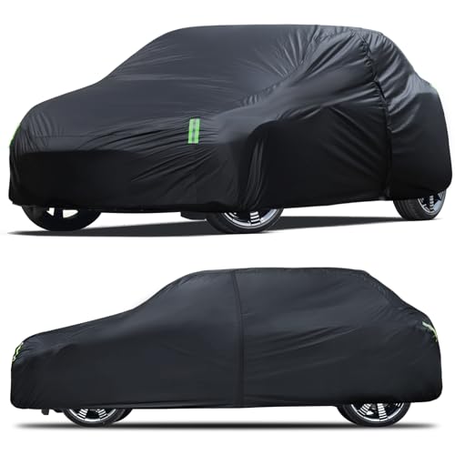 Car Cover Waterproof All Weather Full Exterior Covers w/Zipper, Size A1 Universal Fit for Nissan Versa, Kia Rio, Hyundai Accent, Audi TT, Porsche 718/Boxster/Cayman, BMW Z4, etc(UP to 177 inch) - size: A1 Fit Seden Length Up to 177 inch