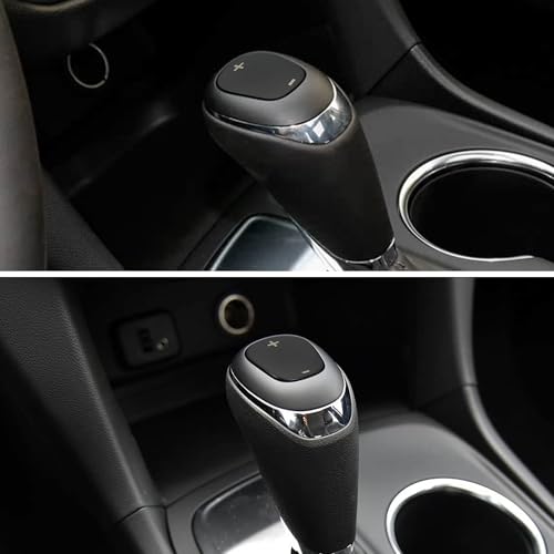 TOMALL Stainless Steel Car Gear Shift Knob Cover Compatible with Chevy Equinox 2018-2020 Shift Panel Trim Gear Lever Cover for Car Interior Car Accessories (Black Titanium) - color: Stainless Gear-Black Titanium