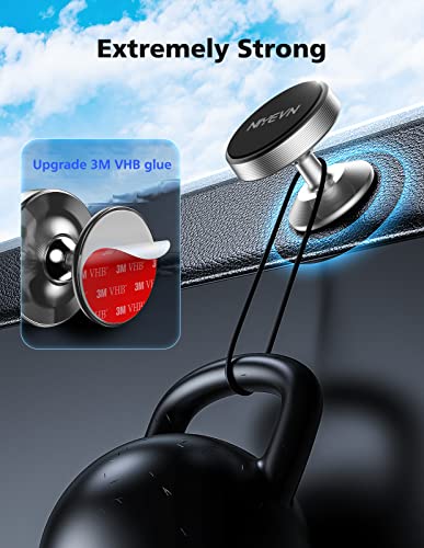 2 Pack Magnetic Phone Holder for Car, [ Strong Magnet ] Magnetic Phone Holder, Dashboard Phone Holder Mount 360 Adjustable, Car Mount for iPhone Samsung etc All Smartphones, Sliver - color: Sliver