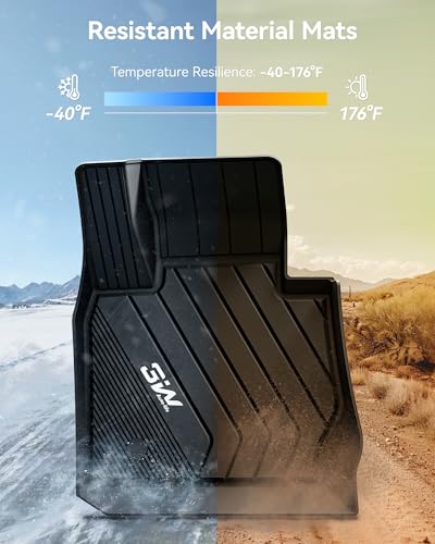 3W Floor Mats Compatible for BMW X3 F25 2011-2017 / BMW X4 2015-2018 xDrive28i/28d/35i/M40i Custom Fit TPE All Weather Floor Liner for 1st and 2nd Row Full Set Car Mats, Black - style: 2) X3 2011-2017 | Floor Mats