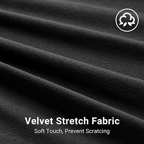 Favoto Dustproof Car Cover Indoor - Sedan Stretch Cover Universal Fit 177-193 Inch Inside Protection Full Car Cover with Storage Bag Breathable Windproof All-Weather Auto Vehicle Cover - color: Black-Upgraded