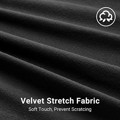 Favoto Dustproof Car Cover Indoor - Sedan Stretch Cover Universal Fit 177-193 Inch Inside Protection Full Car Cover with Storage Bag Breathable Windproof All-Weather Auto Vehicle Cover - color: Black-Upgraded