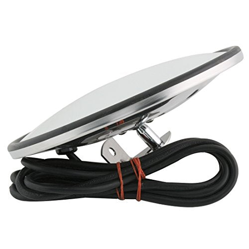 Grand General 33081 Stainless Steel 8" Convex Blind Spot Mirror with "L" Bracket - size: 8", style: Center-Stainless Steel