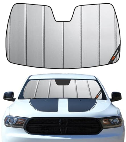 Pigenius Windshield Sun Shade for Dodge Durango 2011-2020 - Safeguard - color: Gray, size: 2011-2020 Durango
