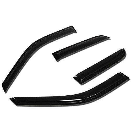 Auto Dynasty 4Pcs Tape-On Window Visor Deflector Rain Guard Replacement Compatible with 2002-2006 Honda CR-V, Acrylic - size: 02-06 Honda CR-V
