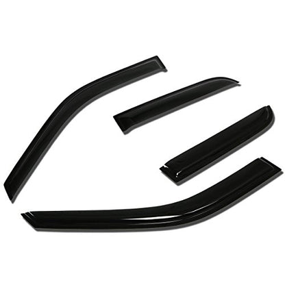 Auto Dynasty 4Pcs Tape-On Window Visor Deflector Rain Guard Replacement Compatible with 2002-2006 Honda CR-V, Acrylic - size: 02-06 Honda CR-V