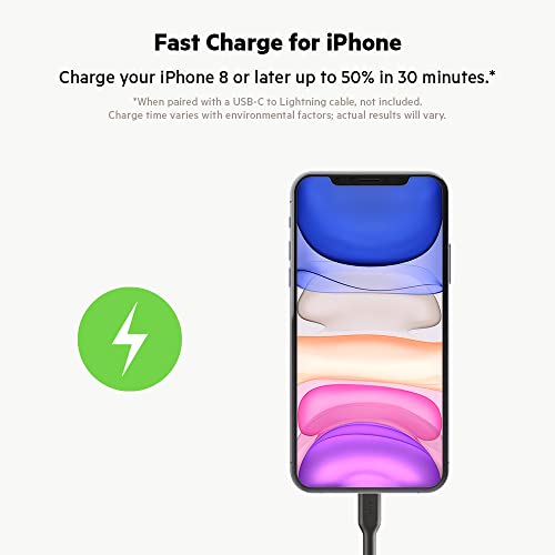 Belkin 36-Watt Dual-USB Car Charger - Power Delivery 2 18W USB-C Ports with PPS Charging Apple iPhone 14, 14 Pro, 14 Pro Max, iPhone 13, 13 Pro, 13 Pro Max Samsung Galaxy, AirPods - USB-C Charger - style: Dual USB-C