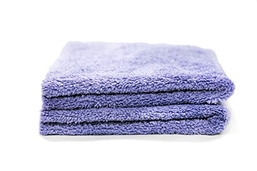 Maxshine 16”x24” Edgeless Purple Microfiber Towel (500GSM) - Double-Sided, Plush Car Drying Towel for Detailing - Professional Auto Detailing - color: Purple, size: 16" x 24"