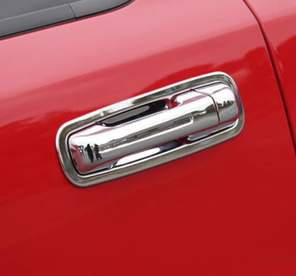 Car Accessories Fit for Dodge Ram 1500 2025 2024 2023 2022 2021 2020 2019 Door Handle Cover Trims （Chrome Silver W/O Smart Hole ABS 8PCS - color: Chrome Silver W/O Smart Hole