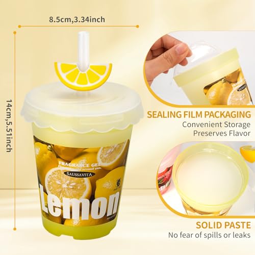 Diffusers for Home Watermelon Scent 2 Pack, Bathroom Diffuser Fruit Cup Shape for Office, Air Freshener Diffuser Gel Leak-Proof Car & Room, Bathroom Scent Diffuser for Friends and Family - color: Watermelon