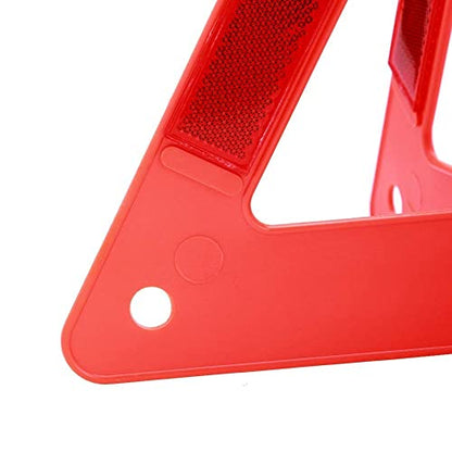 Aramox Triangle Warning Sign,Red Portable Car Emergency Breakdown Reflective Warning Safety Road Stop Sign Foldable