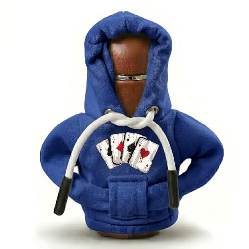 Lucky Ace Card Gear Shift Hoodie,Universal Car Shift Knob Cover, Aesthetic Manual Automatic Stick Shifter Cover Mini Hoodie,Aesthetic Car Interior Accessories Lucky Gifts for Drivers Women Men - color: Playing Card Ace