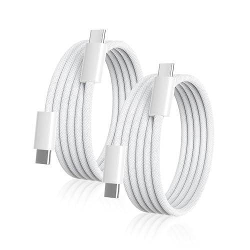USB C to USB C Cable for Apple Certified 60W 2-Pack 10ft Type C to C Fast Charger Cord for iPhone 17 16 Pro Max 15 Pro Max Plus Samsung S23 Note 20 iPad Pro Air Mini MacBook Air - size: 10FT