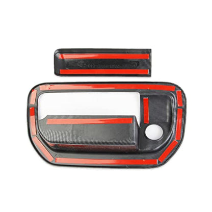 crosselec Carbon Fiber Trunk Rear Door Handle Trim Cover for 2017-2024 Honda Ridgeline