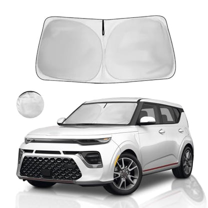 Custom Fit Kia Soul Sun Shade Windshield Sunshade Window Cover, Front Window Shade Sun Visor for Kia Soul 2010-2026, 4 Layers UV Protector Foldable Car Accessories Shield Shade - size: Qy1. for Kia Soul 2010-2026
