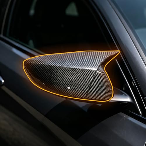 PENSUN 2Pcs ox Side Rear View Mirror Cover Fit for Honda Accord 2018-2022 Accessories Car（Carbon Fiber Pattern）
