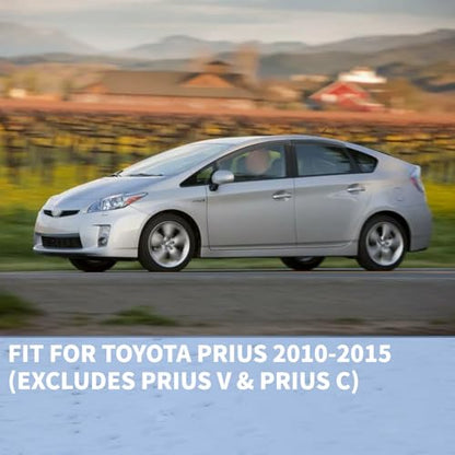 4PCS Rain Guards Fit for 2010-2015 Toyota Prius Excludes Prius V & Prius C, Tape on Side Window Visor Deflector, Dark Smoke Vent Shade Shield, 2010 2011 2012 2013 2014 2015 - size: For 2010-2015 Prius