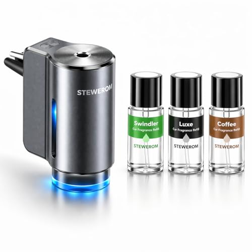 Smart Car Air Freshener, 3 Levels of Adjustable Intensity, Aroma Rechargeable Aroma Diffuser, Adjustable Aroma Diffuser, 220mAh Built-in， Fresh+Intense+Ocean Perfume - color: Fresh+intense+ocean Flavour