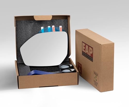EAP Driver Side Mirror Glass Compatible with Hyundai Palisade 2018-2025, Heated, Without Auto Dimming, 87611S8100 87611S8000 - color: Driver - Heated
