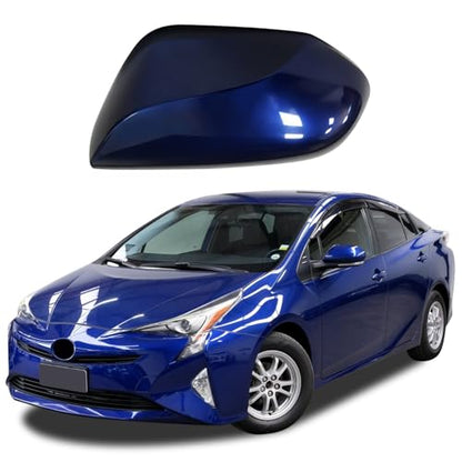 Right Passenger Side Car Mirror Cap Cover Compatible with Toyota Prius 2016 2017 2018 2019 2020 2021, Direct Replacement, 87915-47070, Blue - color: blue, size: Right