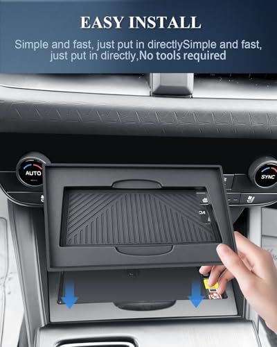 BIBIBO 2Pack for 2026 Subaru Outback Center Console Organizer Cup Holder 2026 Subaru Outback Silicone Cup Holder& Wireless Charging Mats - color: Black-Cup Holder+Charging Mat
