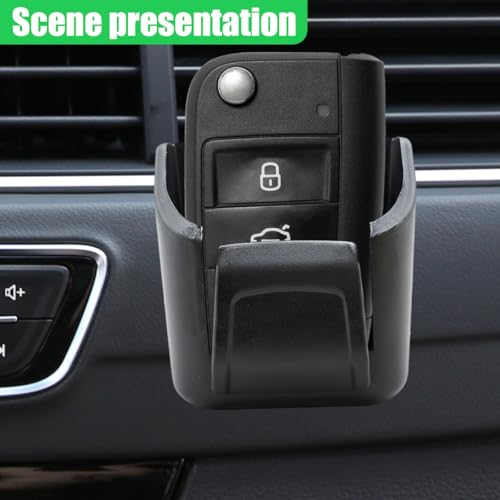 Car Key Organizer, Multifunctional Automotive Dashboard Storage Box with Strong Sticker, Universal Vehicle Interior Key Fob Holder for Phone, Eyeglasses, Card (2PCS) - size: 2PCS