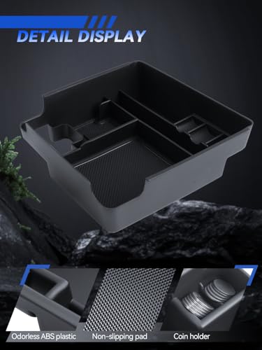for Frontier Center Console Organizer 2022 2023 2024 2025 Frontier Accessories Armrest Tray Middle Storage Box Insert Container Durable ABS Plastic - size: for 2022-2026 Nissan Frontier
