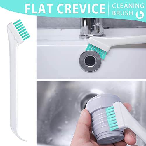 Lumkew Small Cleaning Brushes for Small Spaces, Tiny Household Cleaning Supplies Tools, Mini Crevice Cleaning Brush Scrub Narrow Corner Nook Track Grooves Bathroom Kitchen Home Detailing, 16 Pcs - size: F-16pcs