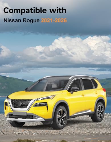 in-Channel Window Rain Guards Fit for Nissan Rogue 2021-2026 Rain Guards Extra Durable Window Deflectors Visors Vent Visors Vent Shades Car Accessories -4 pcs - size: Fit for 2021-2026 Nissan Rogue
