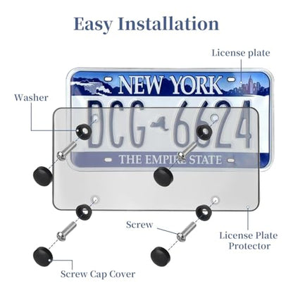 2 Pack Universal License Plate Frame