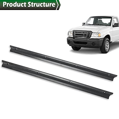 GRAND ORANGE Door Sill Scuff Plate Protector Pair Compatible with Ford Ranger Extended Cab & Regular Cab 1992-2011 Left and Right Black F57Z1013208A - size: Fit Ford Ranger Extended & Regular Cab 1992-2011
