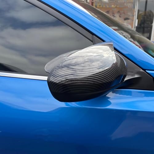 Rear View Side Mirror Cover Compatible with Nissan Altima Sentra 2019-2023, 2PCS Door Side Mirror Cover Cap (Carbon Fiber Look) - color: Carbon Fiber Look