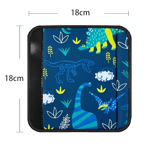 2 Pack VegaPunkLab Seat Straps Shoulder Pads for Kids - Seat Belt Cover Pad, Perfect for Car Booster Seats, Strollers, High Chair, Backpacks, and More, Dinosaur - color: Dinosaur