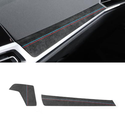 Betterhumz Car Central Instrument Dashboard Cover Trim Compatible with BMW G20 G28 G42 G23 3 4 Series 318i 320i 330i M340i 2020-2023 Car Interior Accessories for Alcantara Style A - size: Suede A