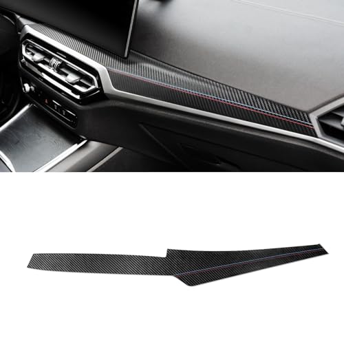 Betterhumz Car Central Instrument Dashboard Cover Trim Compatible with BMW G20 G28 G42 G23 3 4 Series 318i 320i 330i M340i 2020-2023 Car Interior Accessories PVC Leather B - size: Leather B