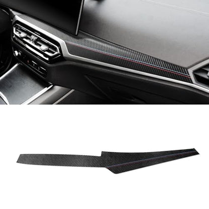 Betterhumz Car Central Instrument Dashboard Cover Trim Compatible with BMW G20 G28 G42 G23 3 4 Series 318i 320i 330i M340i 2020-2023 Car Interior Accessories PVC Leather B - size: Leather B