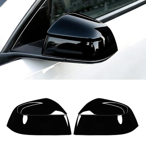MAXDOM Side Mirror Cap Compatible with Tesla 2025+ Model Y Juniper (Gloss Black, Model Y Juniper 2025+) - color: Gloss Black