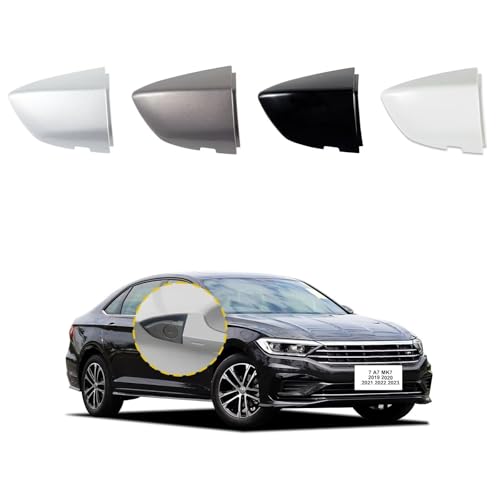 Car Exterior Door Handle Cap Compatible with VW Jetta 7 A7 mk7 2019 2020 2021 2022 2023 17A837879 17A837880 Door Handle Cover Accessories Lock Cap Silver Without Electroplating - color: Silver Without Electroplating, size: Right passenger side
