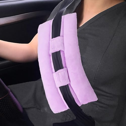 Mastectomy Seatbelt Pillow, Seat Belt Pillow Post Surgery, Port Pillows for Chemo Patients Seatbelt, Seat Belt Cushion for Heart Surgery Recovery, Hysterectomy Abdominal Incision Recovery Seatbelt - color: Purple