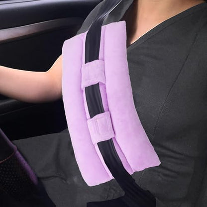 Mastectomy Seatbelt Pillow, Seat Belt Pillow Post Surgery, Port Pillows for Chemo Patients Seatbelt, Seat Belt Cushion for Heart Surgery Recovery, Hysterectomy Abdominal Incision Recovery Seatbelt - color: Purple