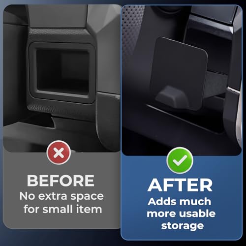 Center Console Organizer Drawer Storage Tray for Toyota Tacoma 2026 2025 2024 4th Gen & Toyota 4Runner 2026 2025 6th Gen, Interior Accessories Wheel Cubicle Hidden Cubby Insert Tray, Black - style: 8) Fits for 2024-2026 Tacoma & 2025-2026 4Runner