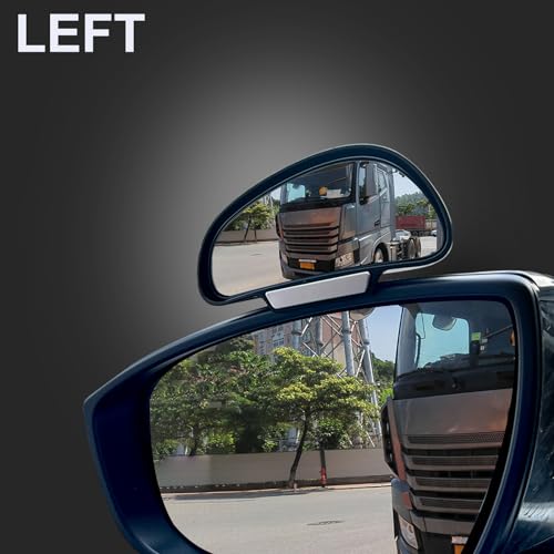 Blind Spot Mirror Adjustable 360 Degree Car Side Mirror, HD Glass Rear View Exterior Accessories Frame Thickness Less than 5MM for Car SUV (single mirror left+right) - style: single mirror left+right