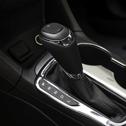 TOMALL Stainless Steel Car Gear Shift Knob Cover Compatible with Chevy Equinox 2018-2020 Shift Panel Trim Gear Lever Cover for Car Interior Car Accessories (Black Titanium) - color: Stainless Gear-Black Titanium
