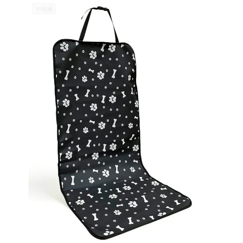 Dog Car Seat Cover for Back Seat，Back Seat Pet Cover for Daily Life, Convenience Waterproof & Nonslip Seat Covers for Pet (Black - Bone) - color: Black - Bone